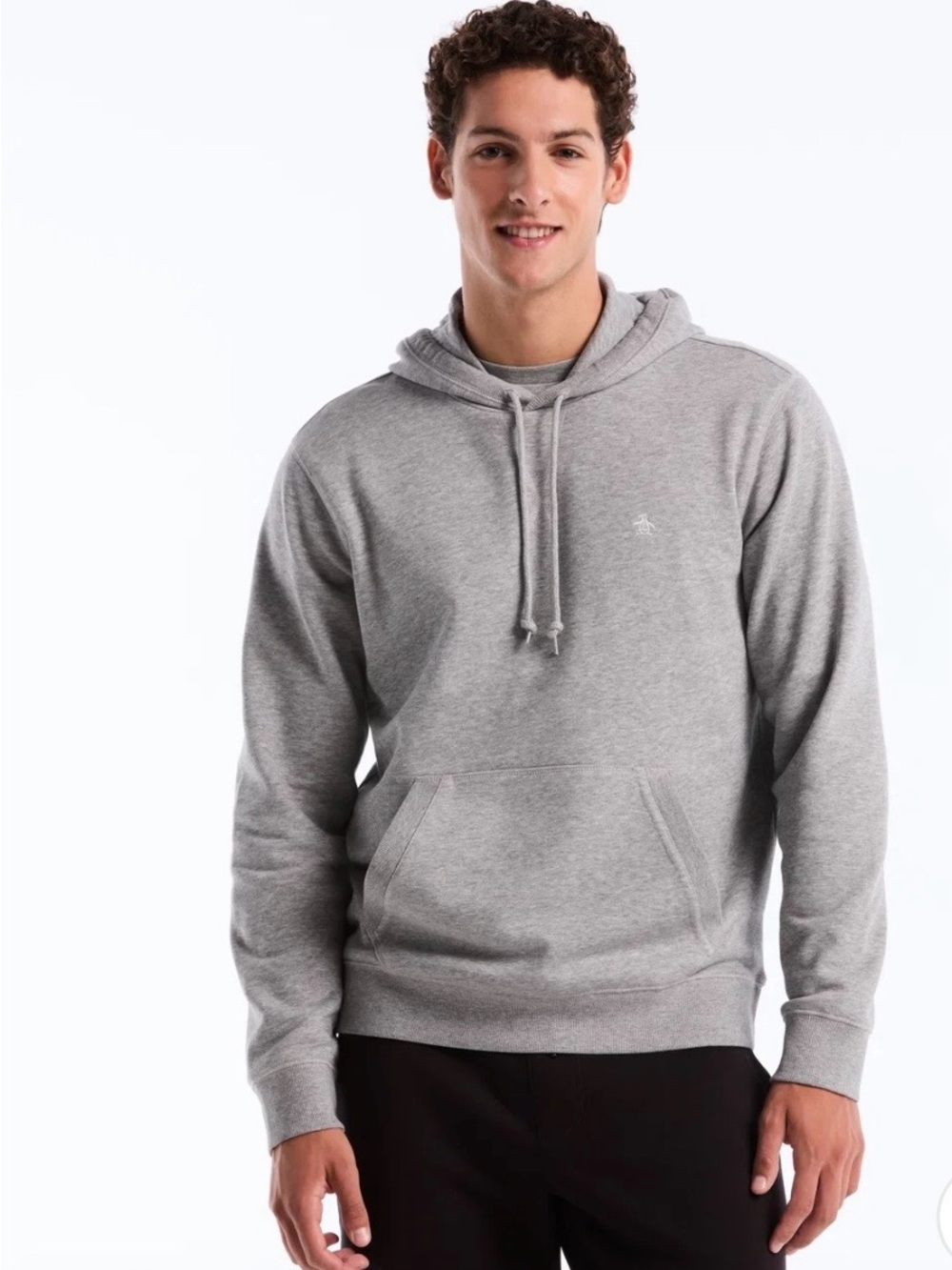 Penguin- Embroidered Pete Fleece Hoodie. Size L
